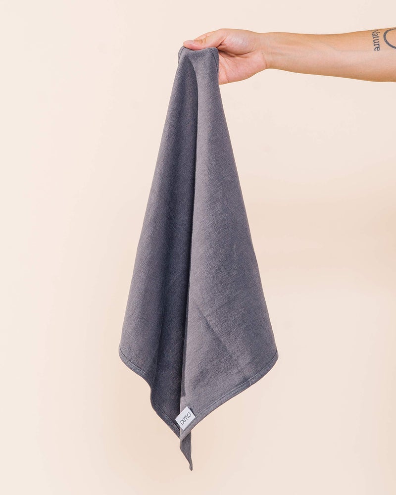 Caldo Linen Dinner Napkins - Rustic- Soft and Durable Cloth - Washable and Reusable- 4 Pack - 20x20 inch (Slate) - Image 3